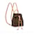 Louis Vuitton MONTSOURIS BB Braun Pink Leder  ref.443201