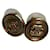 PENDIENTES CHANEL CC STRASS Dorado Metal  ref.443240