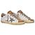 Golden Goose Cestini Super Star in Pelle Bianca e Marrone - vista 2