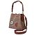 Coach Borsa Secchiello Willow in Tela Marrone e Toppe - vista 2