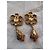 Yves Saint Laurent clip dorate, barocco. D'oro - vista 3