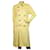Burberry Light Yellow Poliamida Raincoat Mac Trench Jacket Co em tamanho EUA8, Reino Unido10 Amarelo  ref.444044