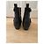 Botas de salto Claudie Pierlot em couro preto com pérolas - vista 5