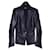 Balmain Leather Blazer Black  ref.444100