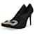 Zapatos de salón con hebilla Limelight de satén negro de Roger Vivier Tamaño 37  ref.444188