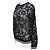 Valentino Camicetta a maniche lunghe M con camicia di pizzo floreale bianca nera Nero - vista 2
