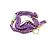 PULSEIRA ELEFANTE TURQUESA AURELIE BIDERMANN FIOS DE ALGODÃO ROXO - vista 2