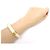 NUOVO BRACCIALE AURELIE BIDERMANN KATT AVORIO KATBR03 MG PM T17 RESINA ECRU Crudo - vista 3
