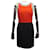 SLEEVELESS DRESS PAULE KA M 38 TWO-TONE BLACK & RED WOOL DRESS  ref.444617