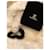 Scrunchie Chanel Perle Nero Bianco sporco  - vista 4