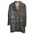 Tamanho do casaco Burberry 48 Cinza Algodão Lã  ref.445311
