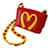 Moschino Fast fashion Roja Amarillo Piel  ref.445864