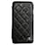 Chanel solapa iPhone 6+ caso Negro Burdeos Piel de cordero  ref.445901