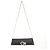 Pochette Rodo in gros-grain blu e raso nero w. Cristalli Borsetta Catena Argento - vista 11