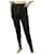 Pantalon Zoe Karssen Black Glittery Sparkly Shiny Elasticated pantalon taille S Coton Noir  ref.446414