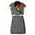 Costume vintage par Gianni Versace Coton Viscose Noir Blanc Multicolore  ref.446820