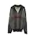 [Used]  BALENCIAGA 17SS Half Zip HOMME Print Border Knit Sweater 485653 T1388 Black Wool Nylon Polyurethane  ref.447128