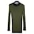 Prada SS14 Skinny Rib Sweater Olive green Viscose  ref.446432
