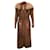 Superb new Kenzo coat in leather Light brown  ref.446773