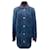 Chanel 17,8K$ Cappotto in camoscio trapuntato Blu Svezia  ref.446797