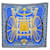 Hermès NEW HERMES SCARF LES ROUES DE PHAETON IN BLUE SILK PIERRE MARIE SCARF NEW  ref.447832