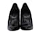 Zapatos de Tacón de Bambú Gucci Kristen en Charol Negro Cuero  ref.447988