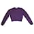 Moschino short cardigan Dark purple Silk Cashmere Wool  ref.448188