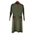 Christian Dior Dresses Khaki Wool  ref.448780