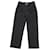 Pantalones de pernera recta con ribete de terciopelo en lana negra de Petar Petrov Negro  ref.449209
