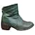 Autre Marque ankle boots P. Monjo p 36,5 Green Leather  ref.449362