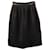 Viktor & Rolf Belted Pleated Skirt in Black Wool  ref.449381