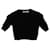 Valentino Knit Cropped Sweater in Black Cashmere Wool  ref.449386