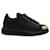 Alexander McQueen Larry Sneakers aus schwarzem Leder  ref.449406
