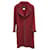 Chanel Paris Salzburg Runway Gripoix Buttons Red Coat Jacket Dark red Tweed  ref.450650