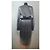 Designers Remix Kristen Kleid Silber V-Ausschnitt - Ansicht 3