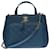 Splendida shopping bag Chanel Classic Business Affinity in pelle caviale blu petrolio, garniture en métal doré  ref.450680