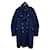 [Gebraucht] Dolce & Gabbana gefütterter Napoleon Chester-Mantel aus atmungsaktiver Wolle 44/30 Marine Marineblau  ref.450860