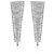 H Stern H. Boucles d'oreilles Stern Filaments en or et diamants - vue 2