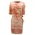 Roberto Cavalli Knitted Tie-Dye Dress with Buckle in Pink Viscose Cellulose fibre  ref.454328