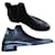 Yves Saint Laurent Chelsea boots black leather, Pointure 46.  ref.454723