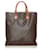 Louis Vuitton Brown Monogram Sac Plat Leather Cloth  ref.454808