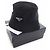 [Used]  Prada / PRADA Triangle Logo Plate Nylon Bucket Hat Size Unisex L Black Rank C 52a22