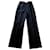 Pantalon droit Fendi femme t36-38 fr excellent etat Laine Noir  ref.455319