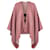 Nuovo poncho a mantella reversibile burberry rosa con etichette e borsa burberry Lana  ref.455382