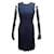 SHORT SLEEVELESS DRESS PAULE KA S 36 NAVY BLUE NAVY DRESS Polyester  ref.455652