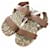Hermès [Usado] Hermes correa de cuero alpargatas sandalias tamaño hombre 43 serie marrón Castaño  ref.455830