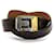 [Usado] Balenciaga Leather Belt Gold x Silver Metal Fittings Brown Castaño Cuero  ref.455874