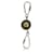 Gucci Porte-clés doublé de logo GG vintage avec boîte Métal Argenté  ref.456400