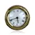 Gucci Reloj de mesa redondo vintage de metal dorado y plateado raro Plata  ref.456412
