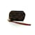 Louis Vuitton Bolsa de pulso mini bolsa de lona Monogram Trousse Wapity Marrom  ref.456682